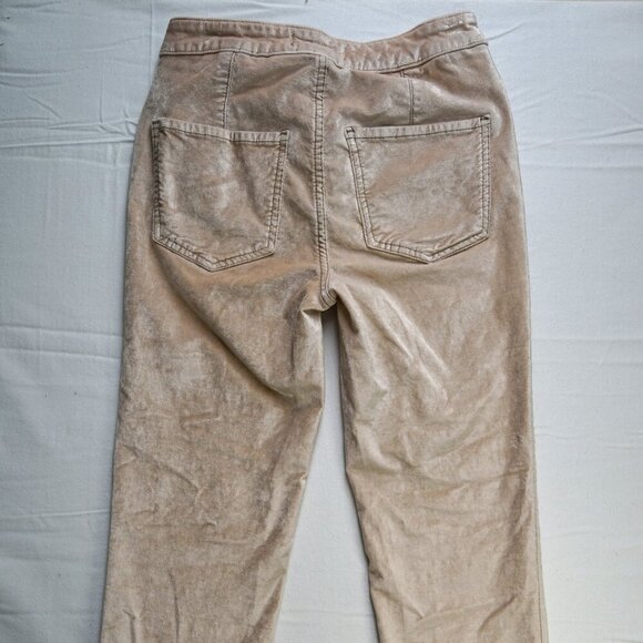 We The Free Jeans Women's Size 26 Pink Champagne Velvet Sweat Jane Pants - Picture 8 of 9